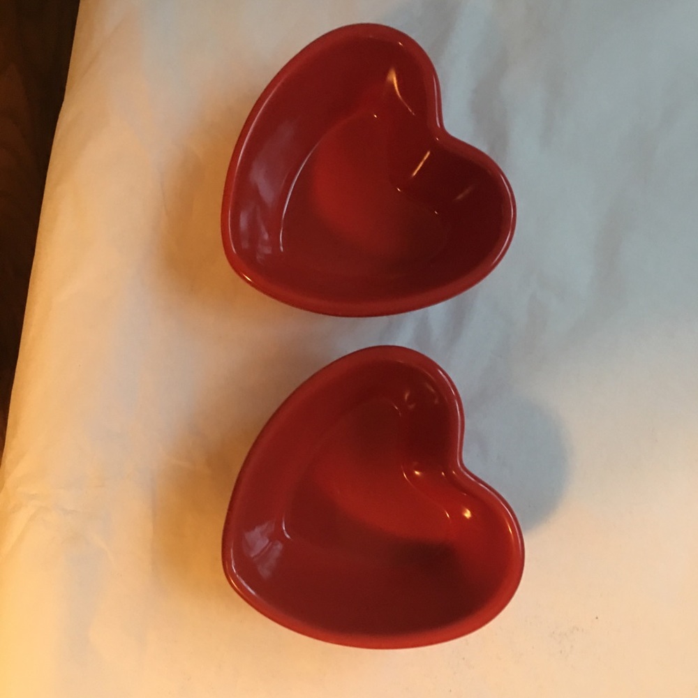 Chantal heart shaped stoneware ramekins